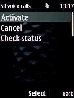 Scroll to Activate and press the Navigation key.