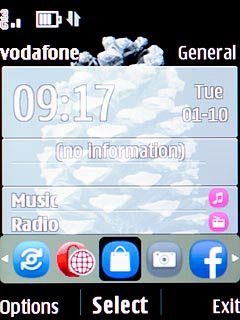 Scroll to the Nokia Store icon and press the Navigation key.