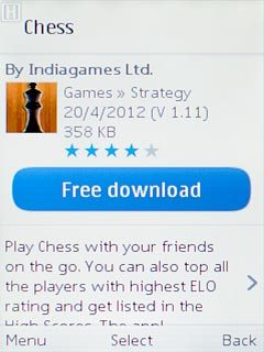 To install a free app:Scroll to Free download and press the Navigation key.