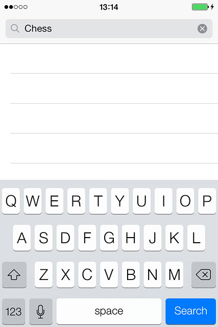 Key in the name of the required app and press Search.