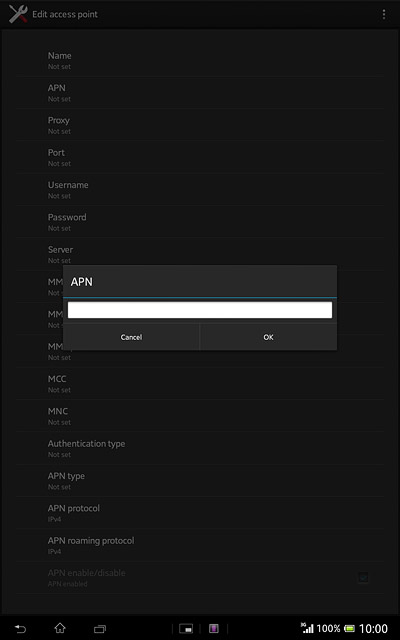 Key in live.vodafone.com and press OK.