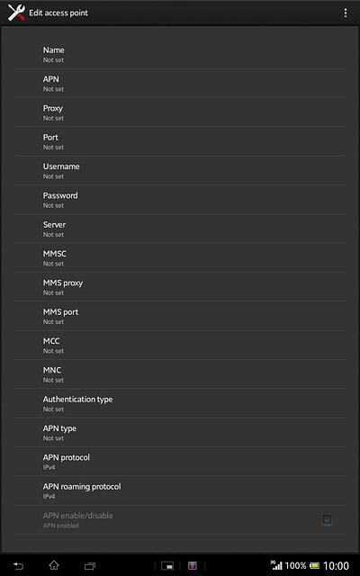 Press Authentication type.