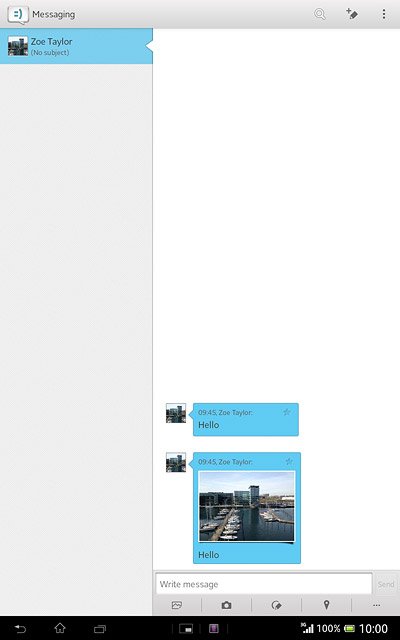 Press the new message icon.