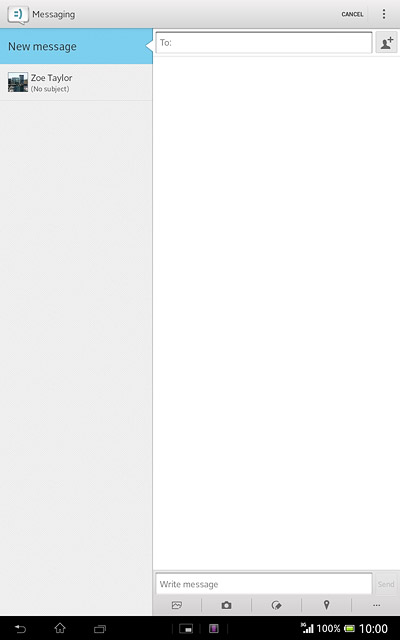 Press To.Key in the first letters of the required contact.Matching contacts are displayed.