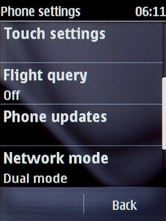 Press Network mode.