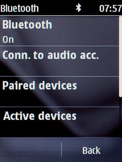 Press Paired devices.
