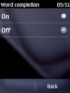 Press On or Off.