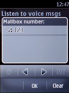Key in (prefix) 5 (your phone number) and press OK.