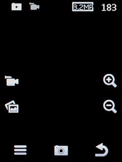 To zoom in or out:Press the zoom in icon or the zoom out icon.