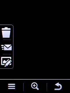 If required, press the return icon to return to the camera.