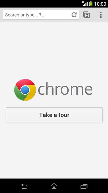Press the address bar.