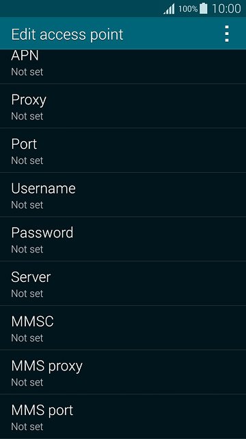Press MMS port.