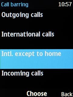 Intl. except to home