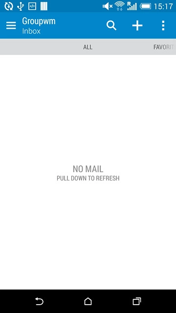 Press the new email message icon.