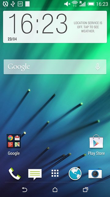 Press the camera icon.