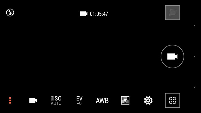 Press the menu icon.