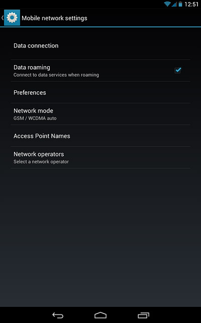 Press the home icon to return to the home screen.