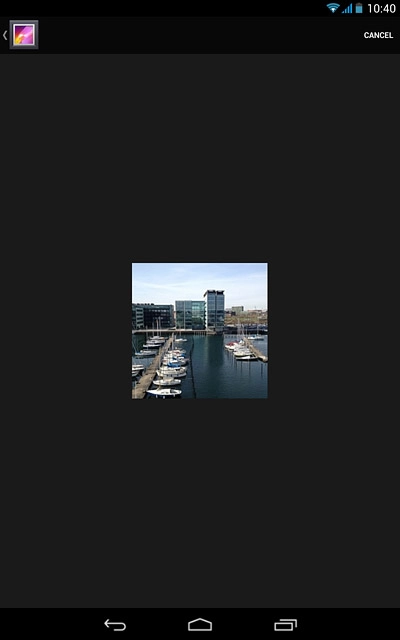 Press the required picture to select it.