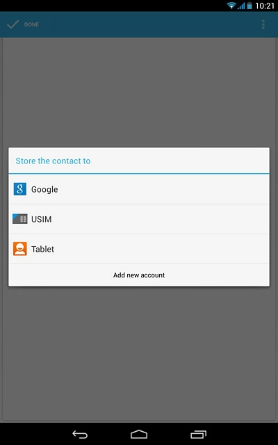 Press Tablet.