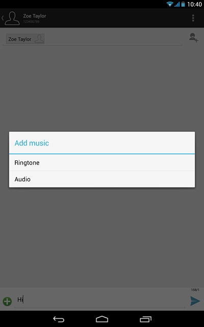 Press Audio.