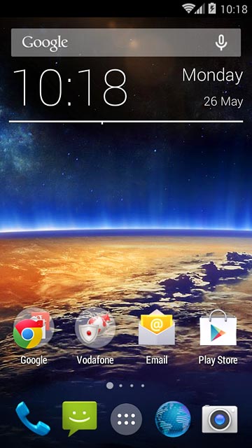 Press the phone icon.