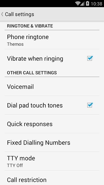 Press Fixed Dialling Numbers.