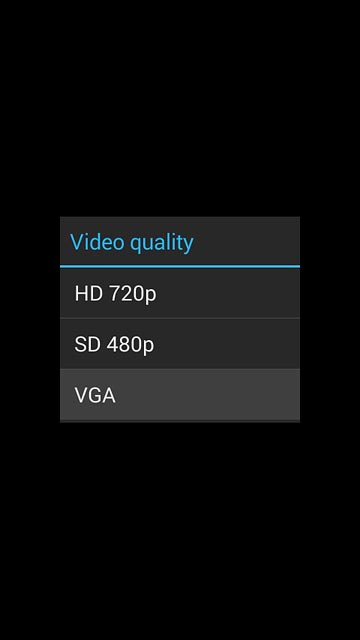 Press the required resolution.