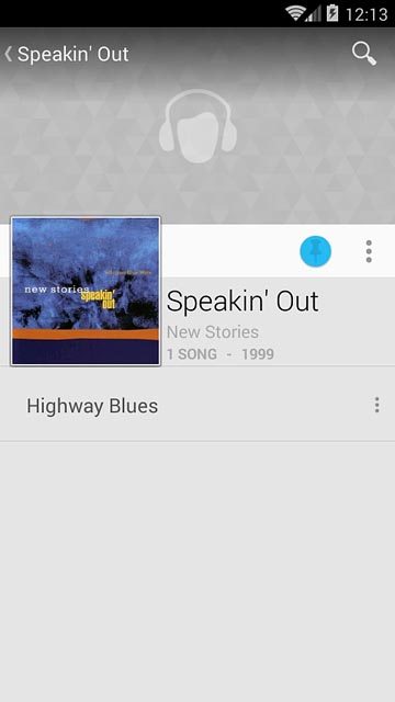 Go to the required audio file.Press the menu icon next to the required audio file.