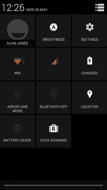 Slide two fingers down the display starting from the top edge of your phone.Press the mobile data icon.