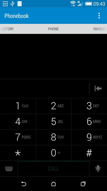 Press and hold 1 to call voicemail.