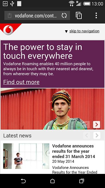 Press the address bar.