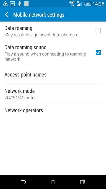 Press Network mode.