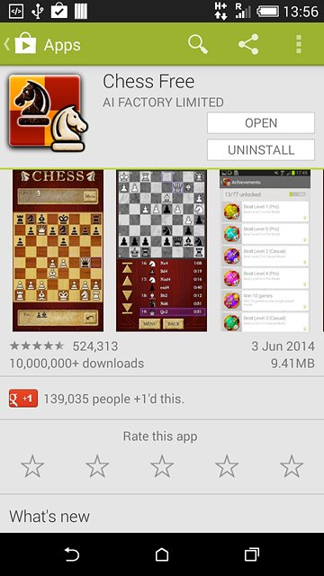 Follow the instructions on the display to install the app.Press the home icon to return to the home screen.