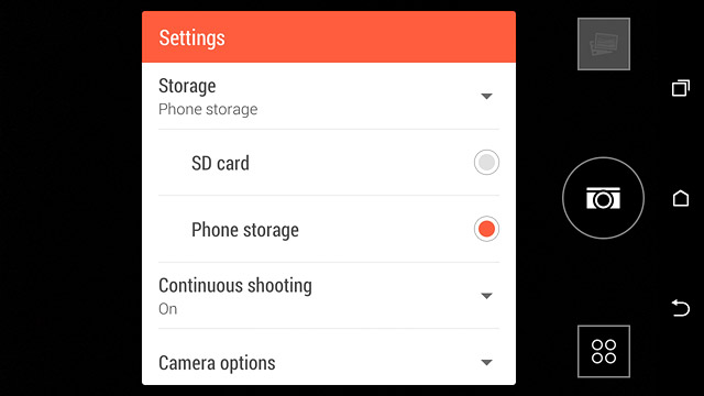 Press SD card or Phone storage.