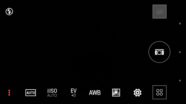 Press the menu icon.