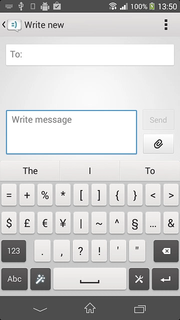 Press Abc to return to text input.