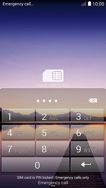 Key in your PIN and press enter.If your phone rejects the SIM:Contact your distributor or service provider where you bought your phone.