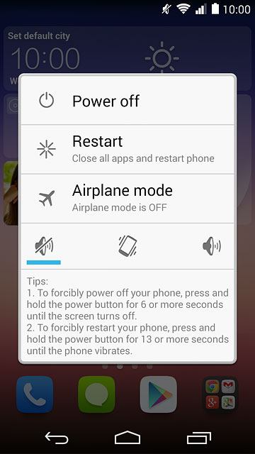 To turn off silent mode:Press the sound icon.