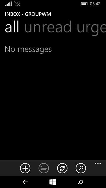 Press the new email message icon.