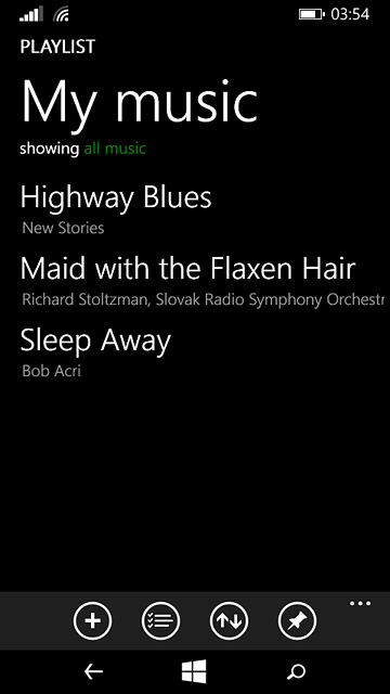 Go to the required audio file.Press the required audio file.