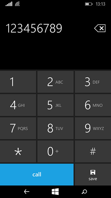 Key in the required number and press call.