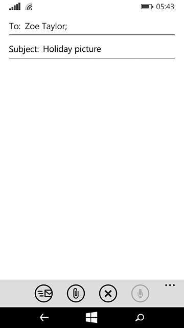 Press the text input field and write the required text.