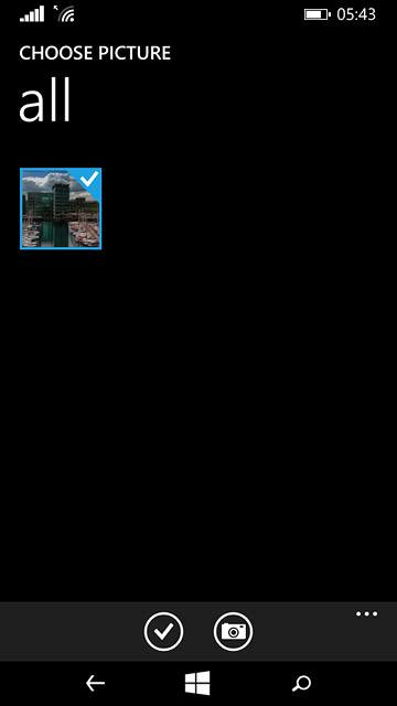 Press the confirm icon.