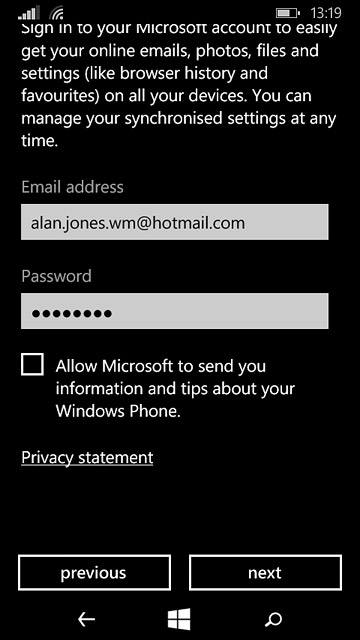 Press next.Follow the instructions on the display to end the activation of your Microsoft account.