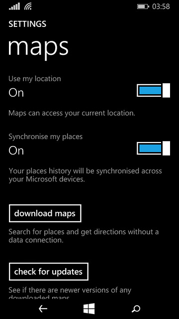Press the home icon to return to the home screen.