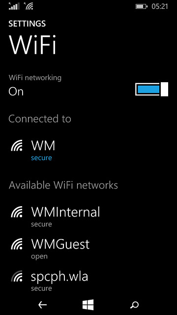 Press the home icon to return to the home screen.