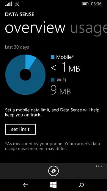 Press the home icon to return to the home screen.
