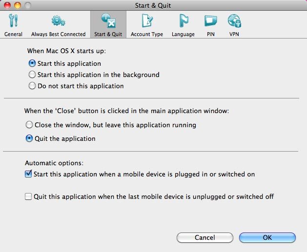 Click OK to close the window.