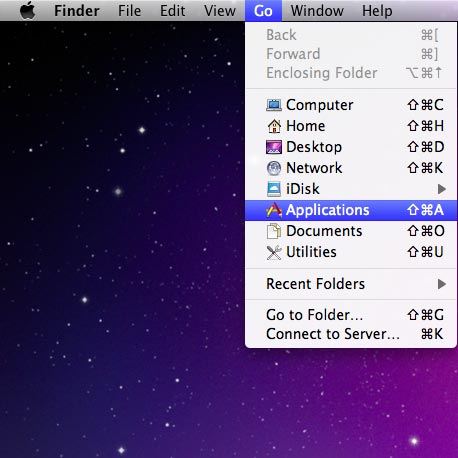 Click Applications.