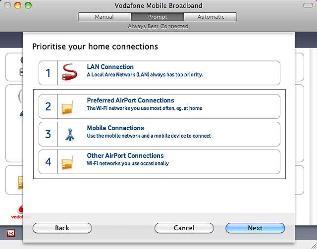 Click and drag the required data connection up or down to the required position on the list.Repeat this step until all connections are prioritised.